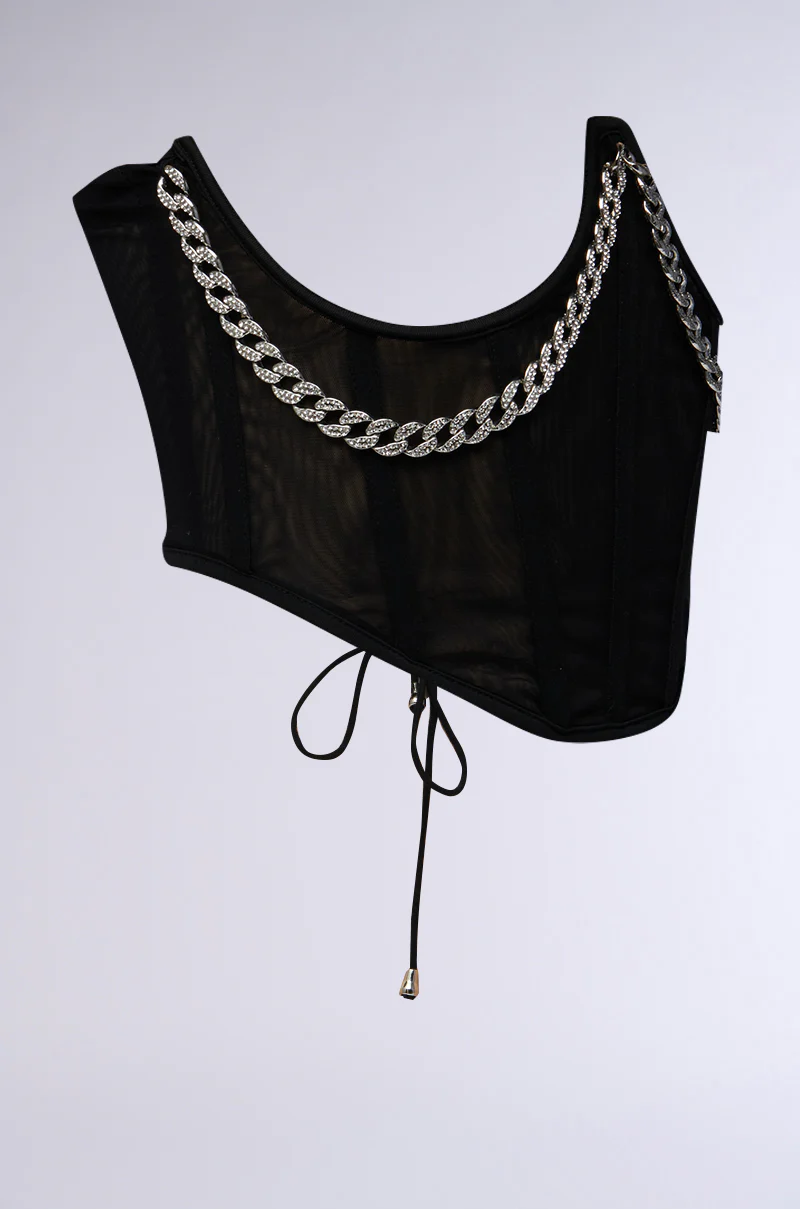 NOT BASIC CHAIN DETAIL CORSET BELT - Image 6