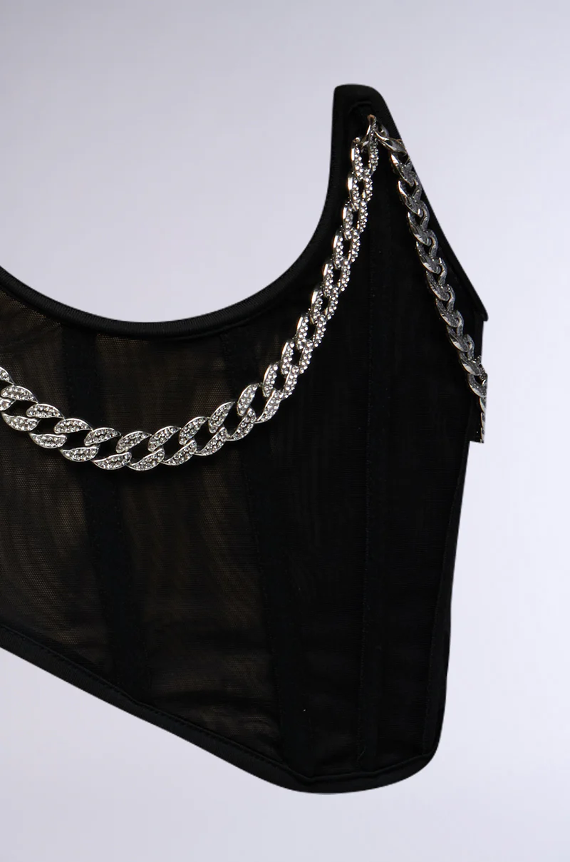 NOT BASIC CHAIN DETAIL CORSET BELT - Image 7