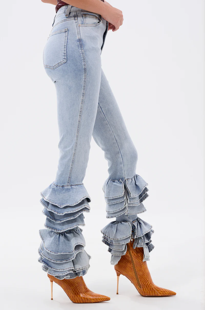 NOT ENOUGH RUFFLE DENIM - Image 4