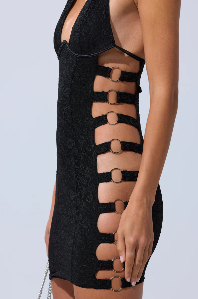 NOT FOR EVERYONE CUTOUT LACE MINI DRESS - Image 10