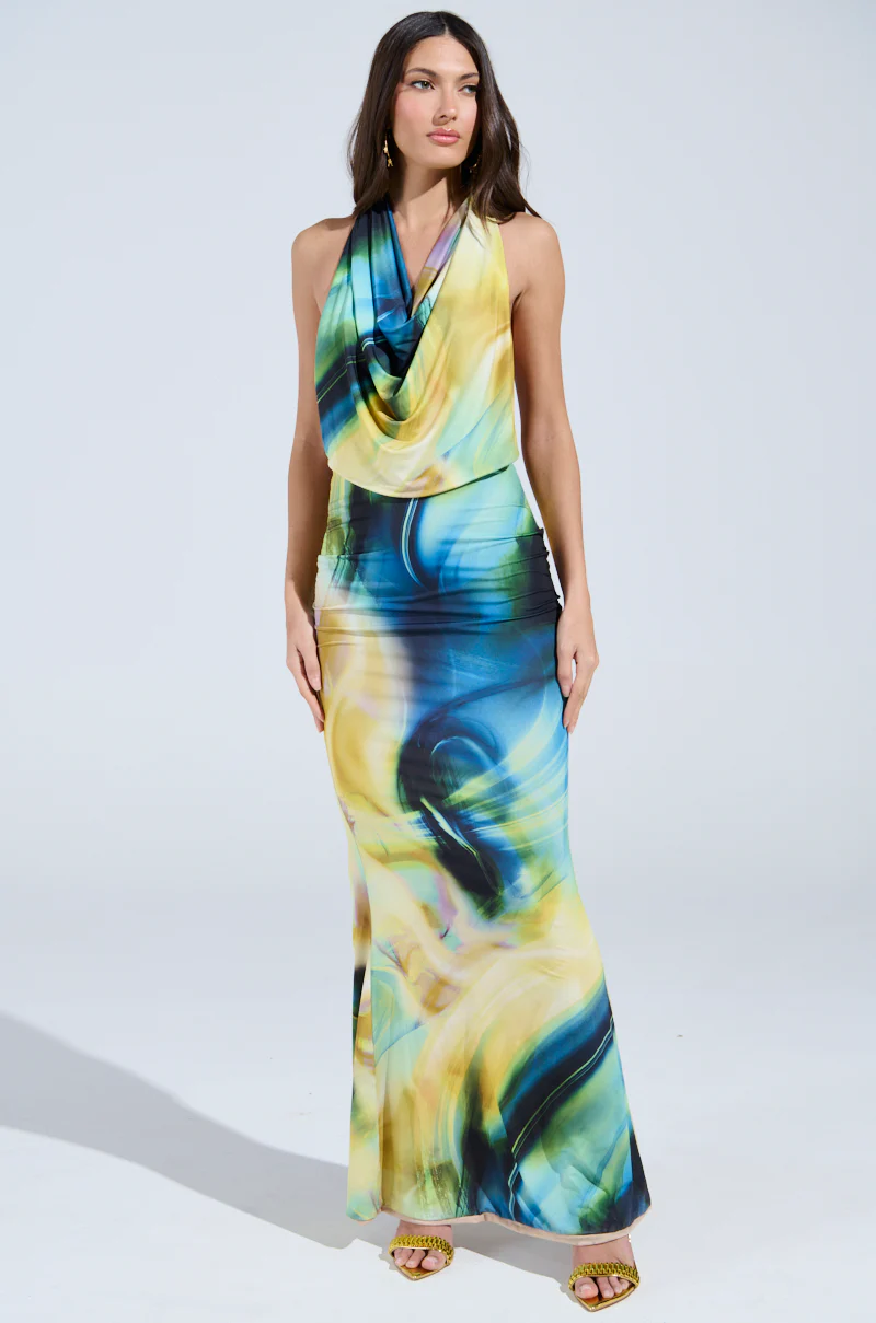 NOT IN THE MOOD PRINTED MAXI DRESS - Image 3