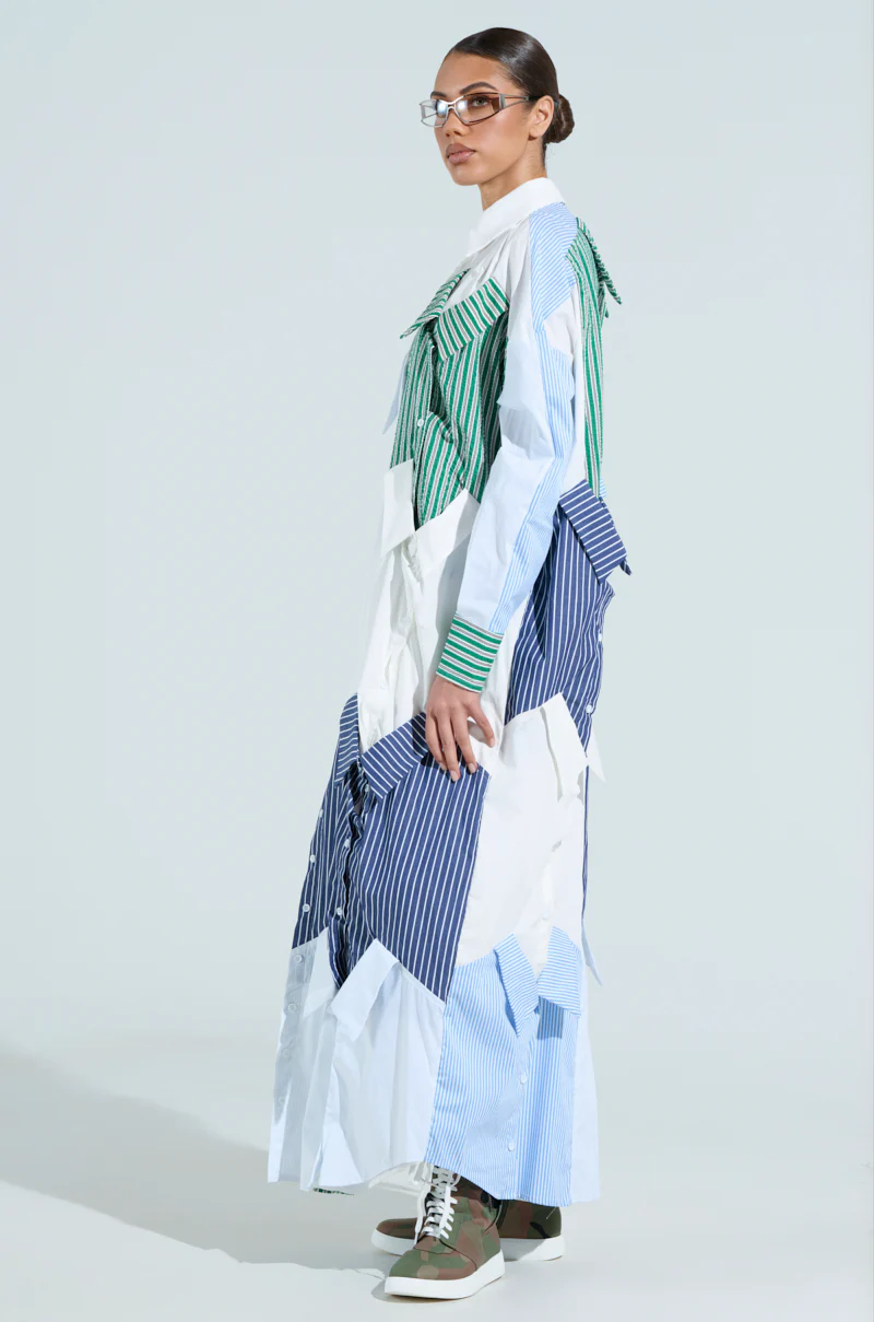 NOT YOUR BOYFRIENDS SHIRT MAXI DRESS - Image 3