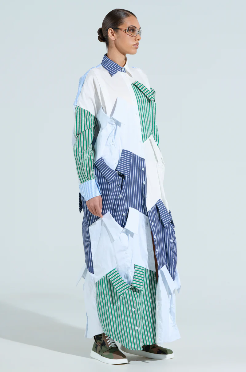 NOT YOUR BOYFRIENDS SHIRT MAXI DRESS - Image 4