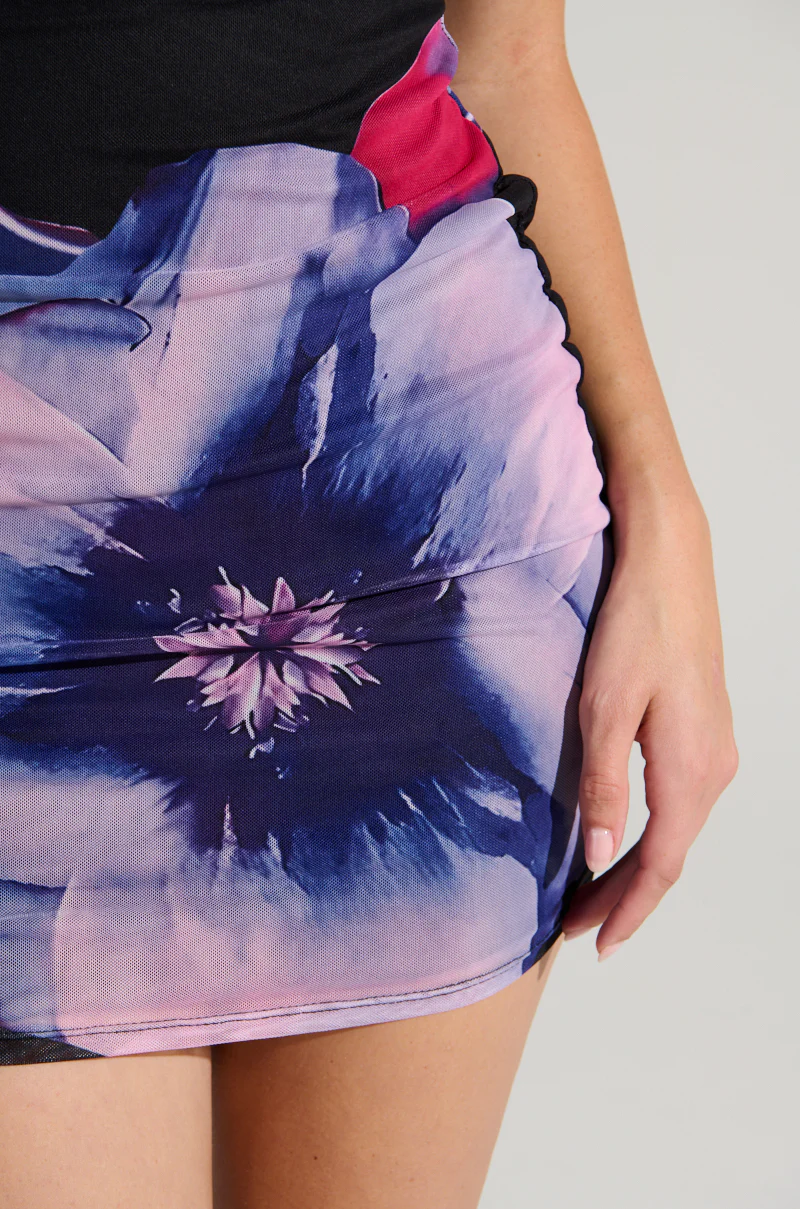NOT YOUR TOY FLORAL MESH MINI DRESS - Image 8