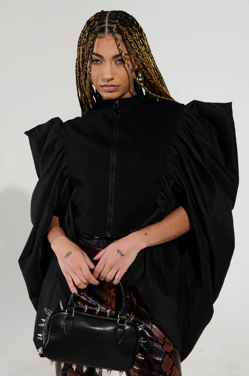NOUVEAU RICHE EXAGGERATED SLEEVE BOMBER - Image 2
