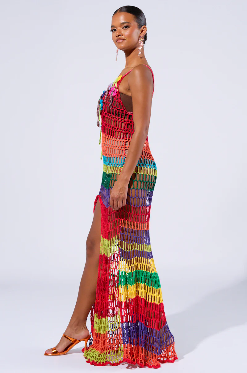 OCEAN BREEZE CROCHET MAXI DRESS - Image 3