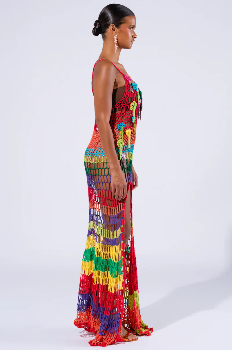 OCEAN BREEZE CROCHET MAXI DRESS - Image 4