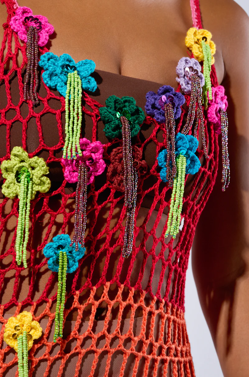 OCEAN BREEZE CROCHET MAXI DRESS - Image 6