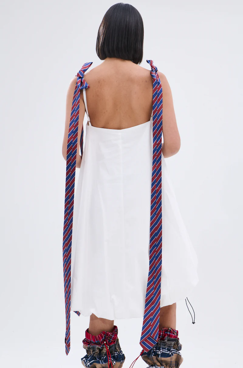 OFFICE SIREN POPLIN MINI DRESS - Image 7
