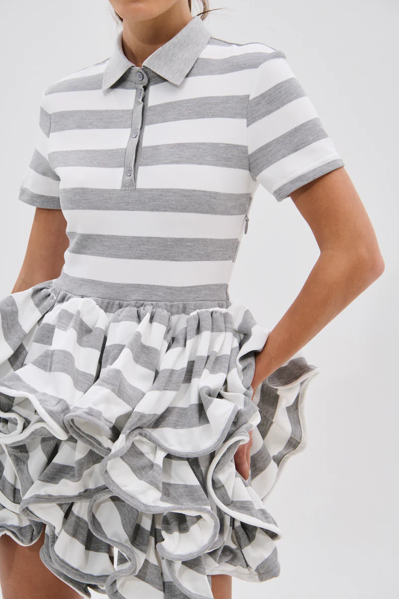 OFFICE SIREN STRIPED SHIRT DRESS - Image 7