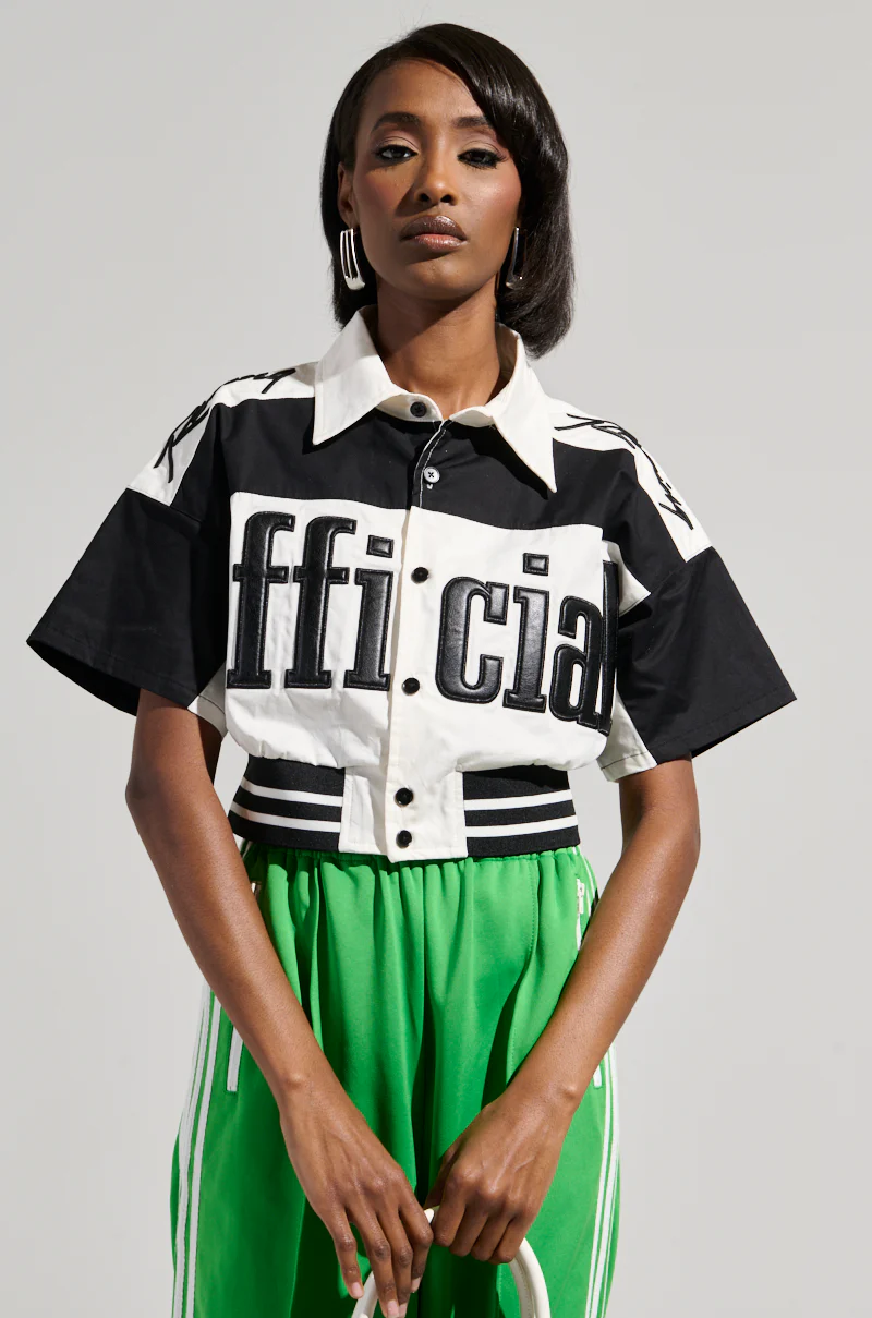 OFFICIAL DUTY CROPPED BUTTON DOWN - Image 2