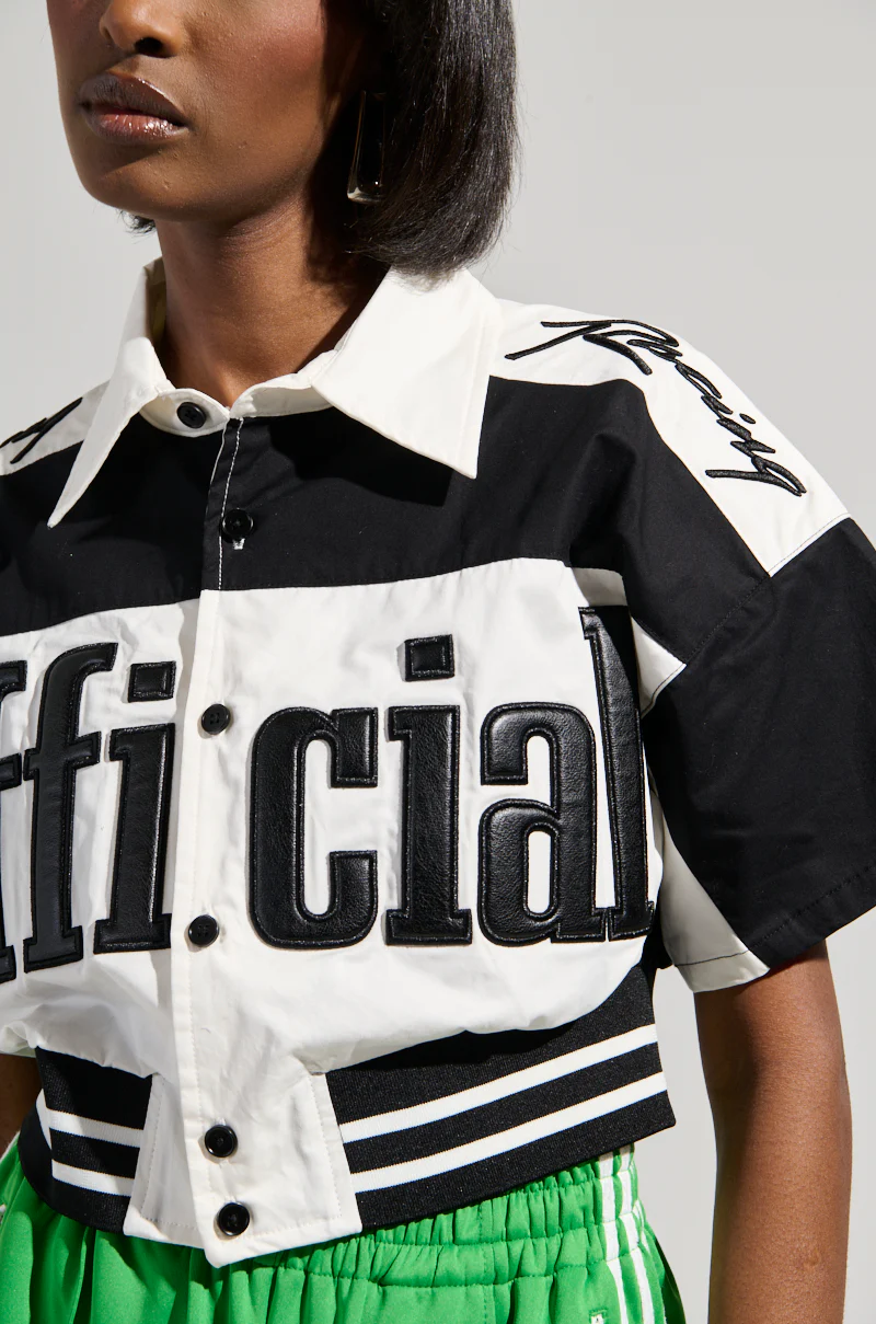 OFFICIAL DUTY CROPPED BUTTON DOWN - Image 6
