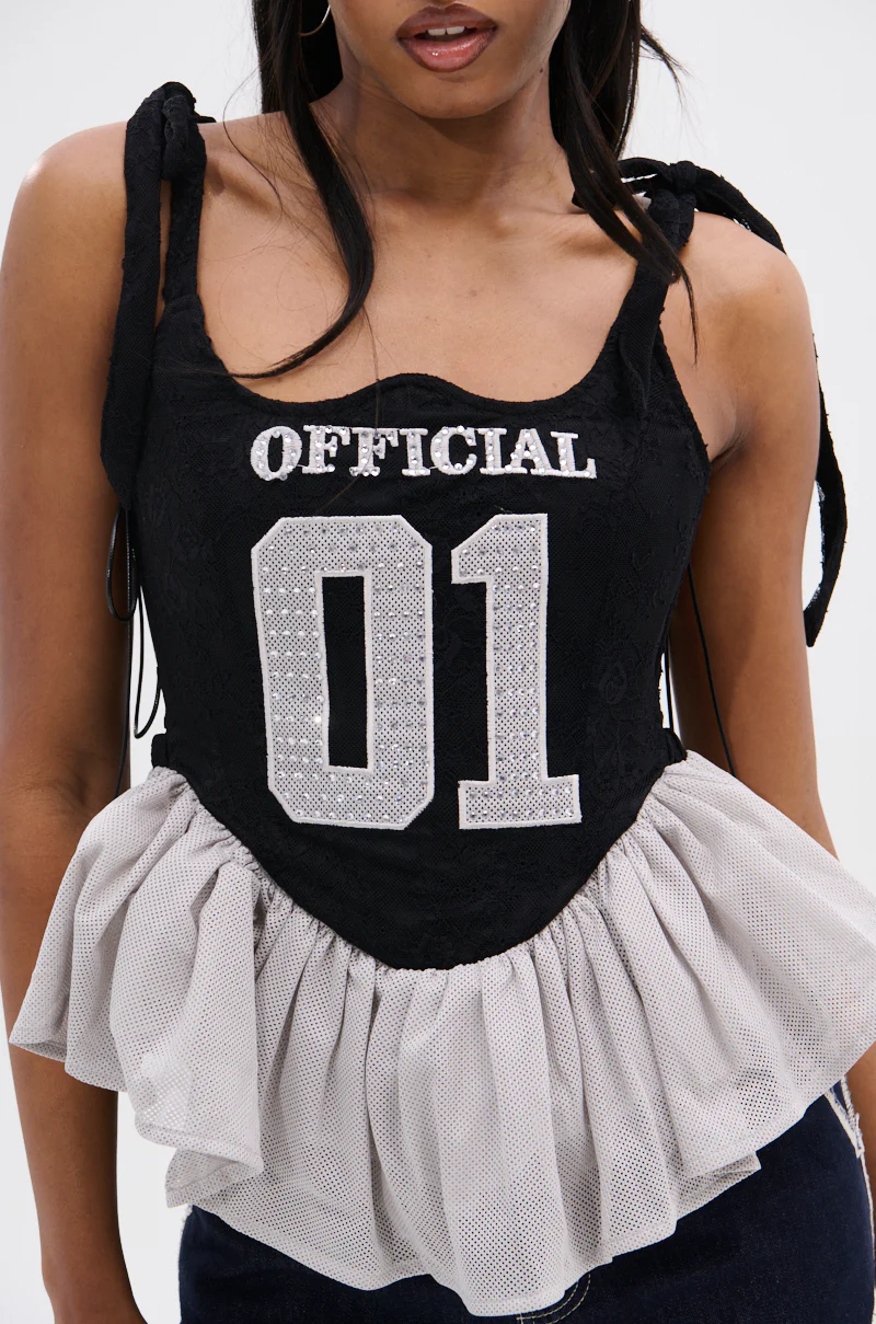 OFFICIAL PRINCESS LACE PEPLUM CORSET TOP - Image 8