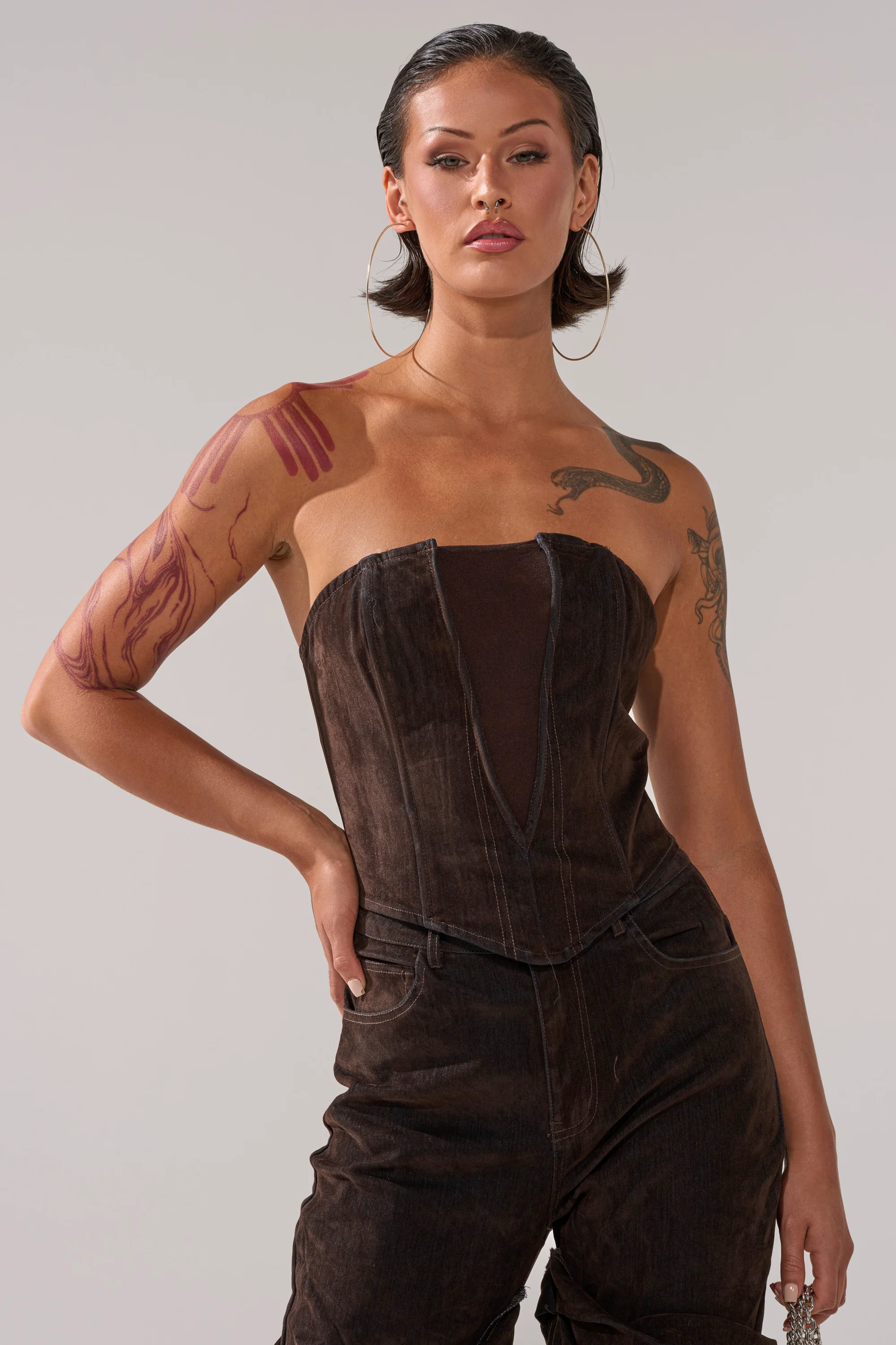 OH BABY VELVET DENIM CORSET - Image 2