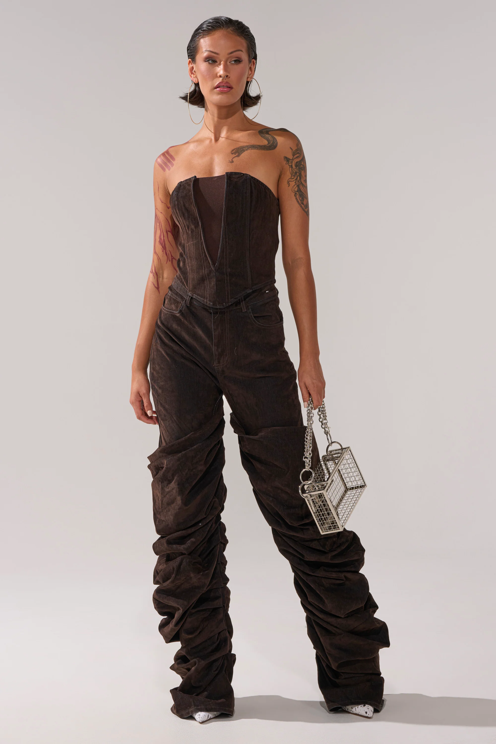 OH BABY VELVET DENIM CORSET - Image 6