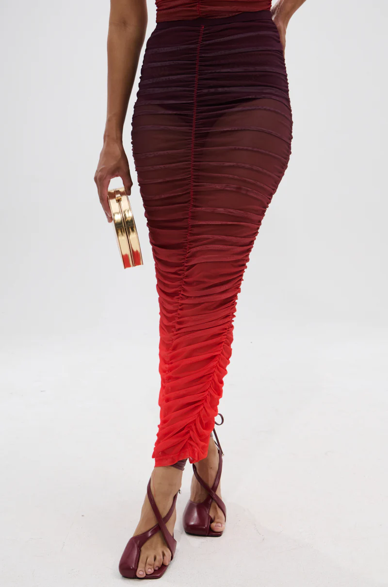 OH FIRE OMBRE MAXI SKIRT - Image 4