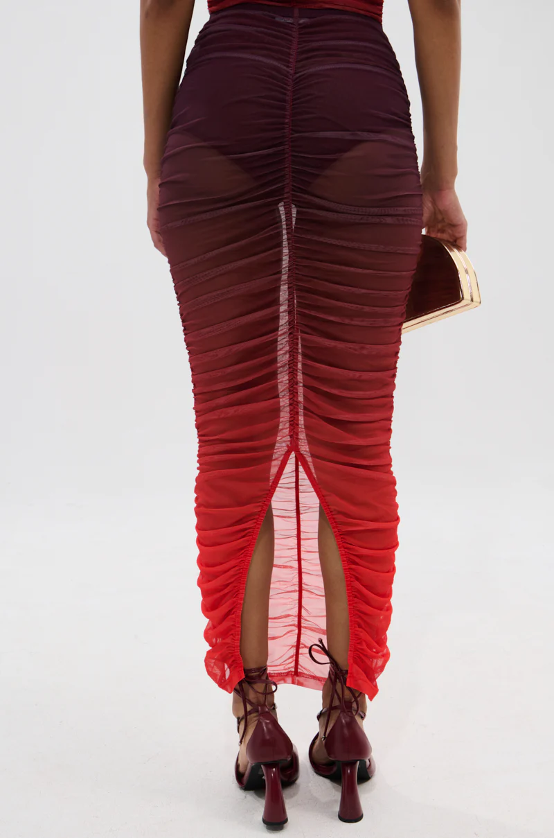 OH FIRE OMBRE MAXI SKIRT - Image 6
