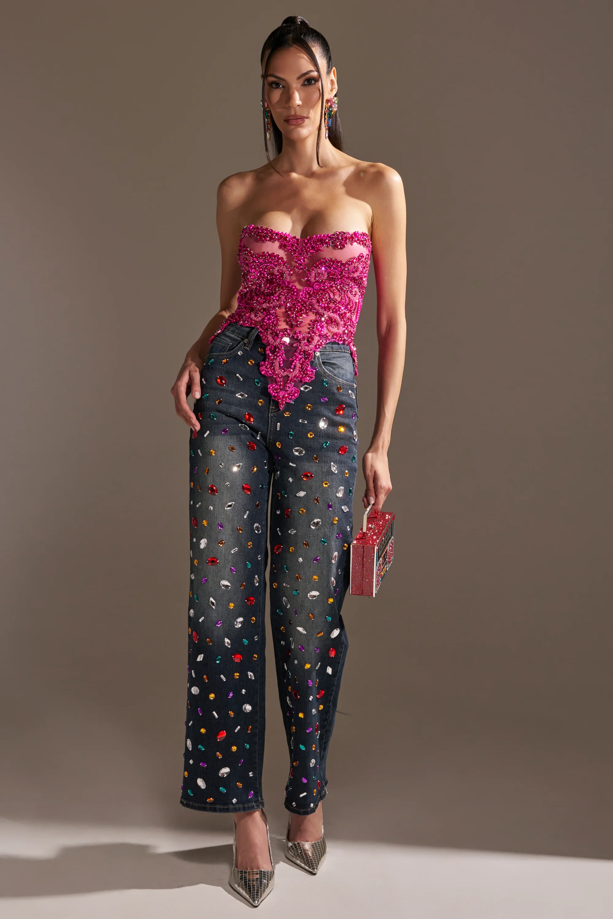 OH HOT DAMN RHINESTONE CORSET - Image 6