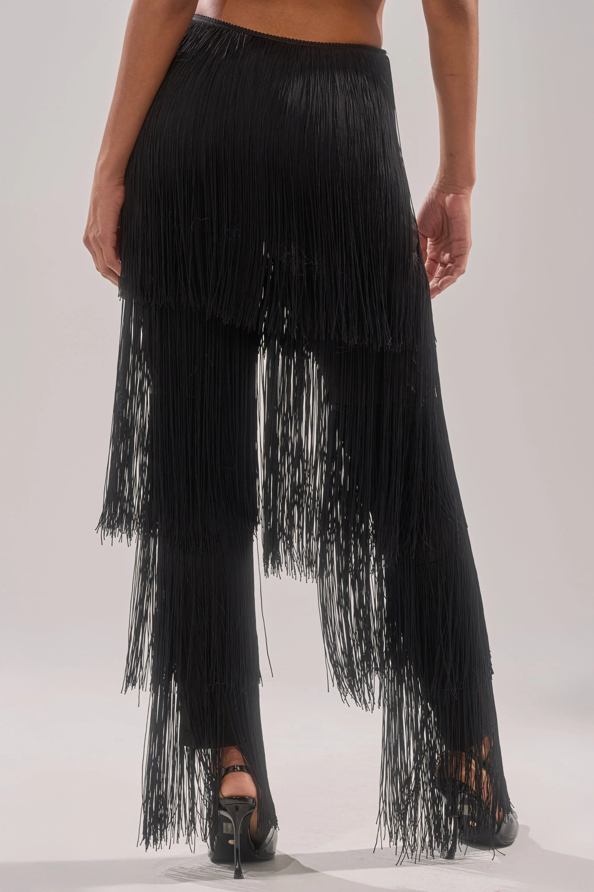 OH SO FRINGE PANTS IN BLACK - Image 5