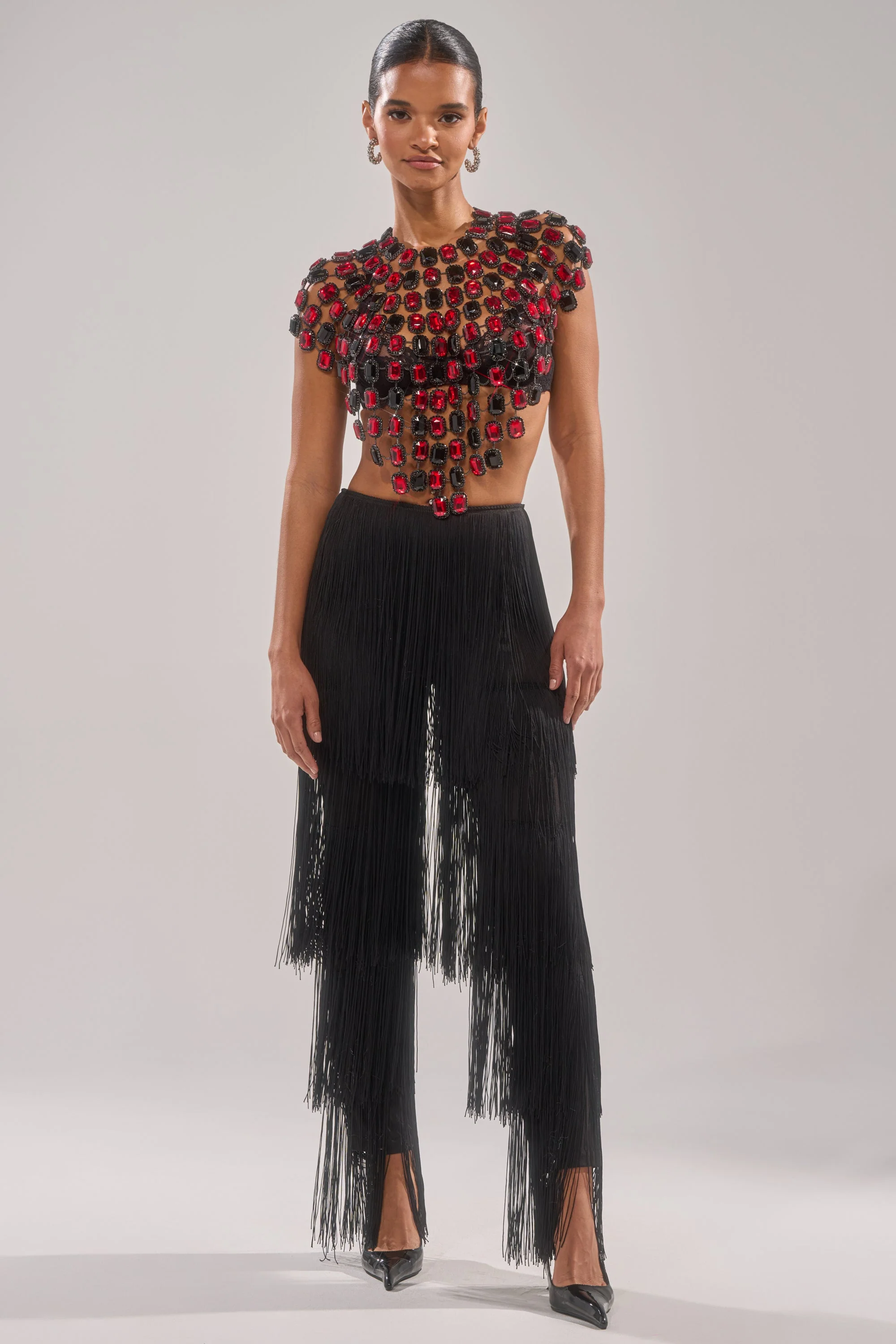 OH SO FRINGE PANTS IN BLACK - Image 6