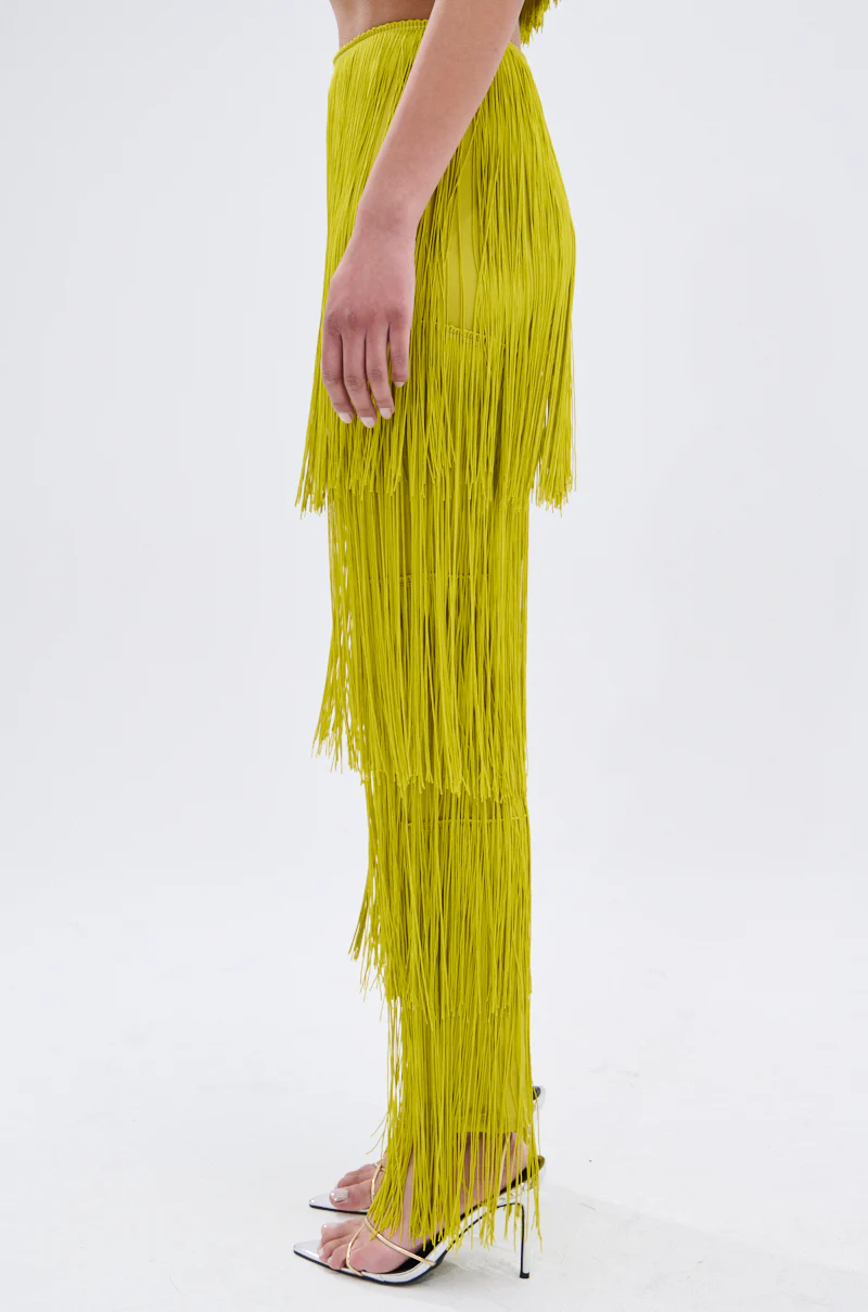 OH SO FRINGE PANTS IN GREEN - Image 4