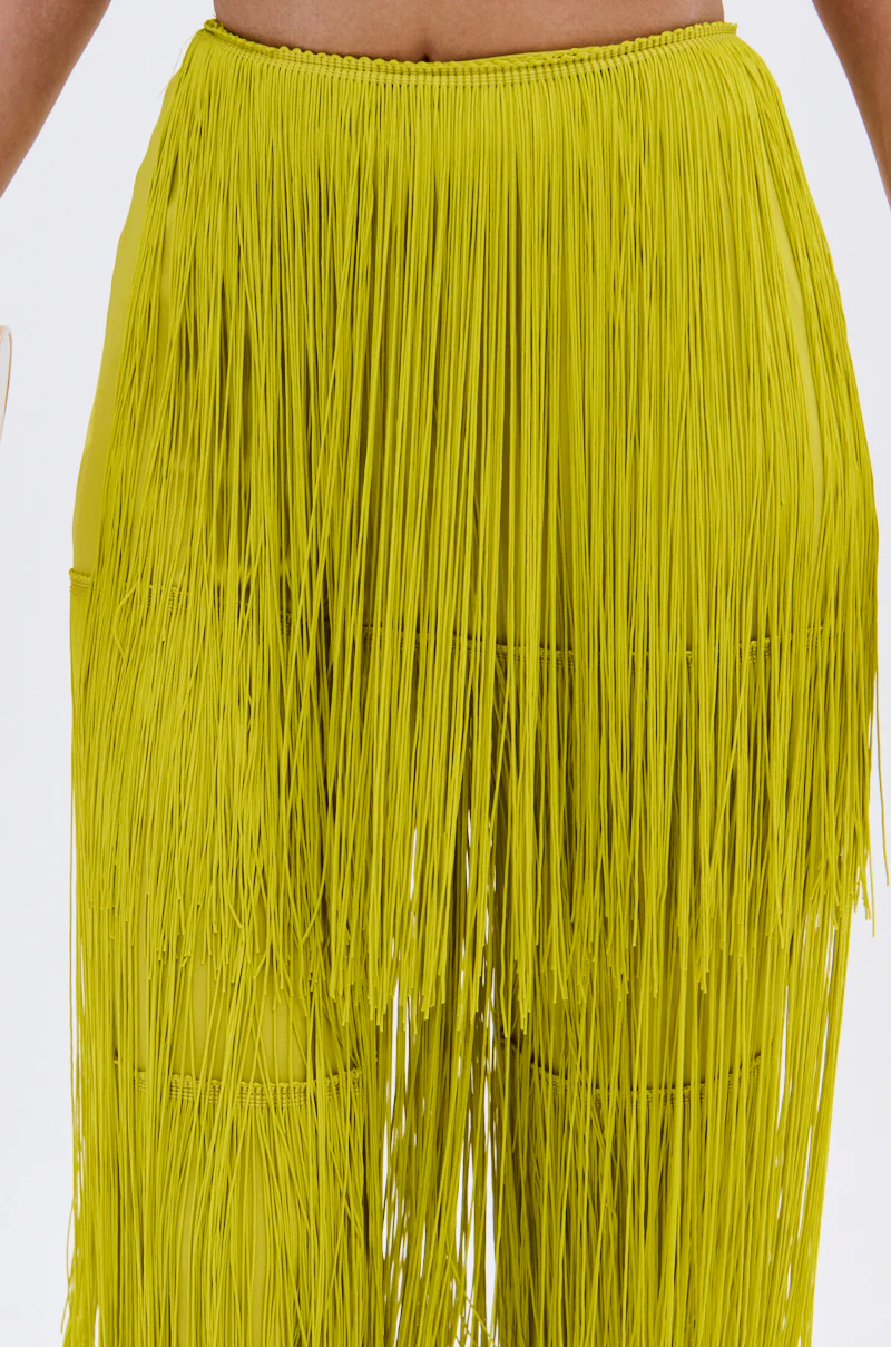 OH SO FRINGE PANTS IN GREEN - Image 9