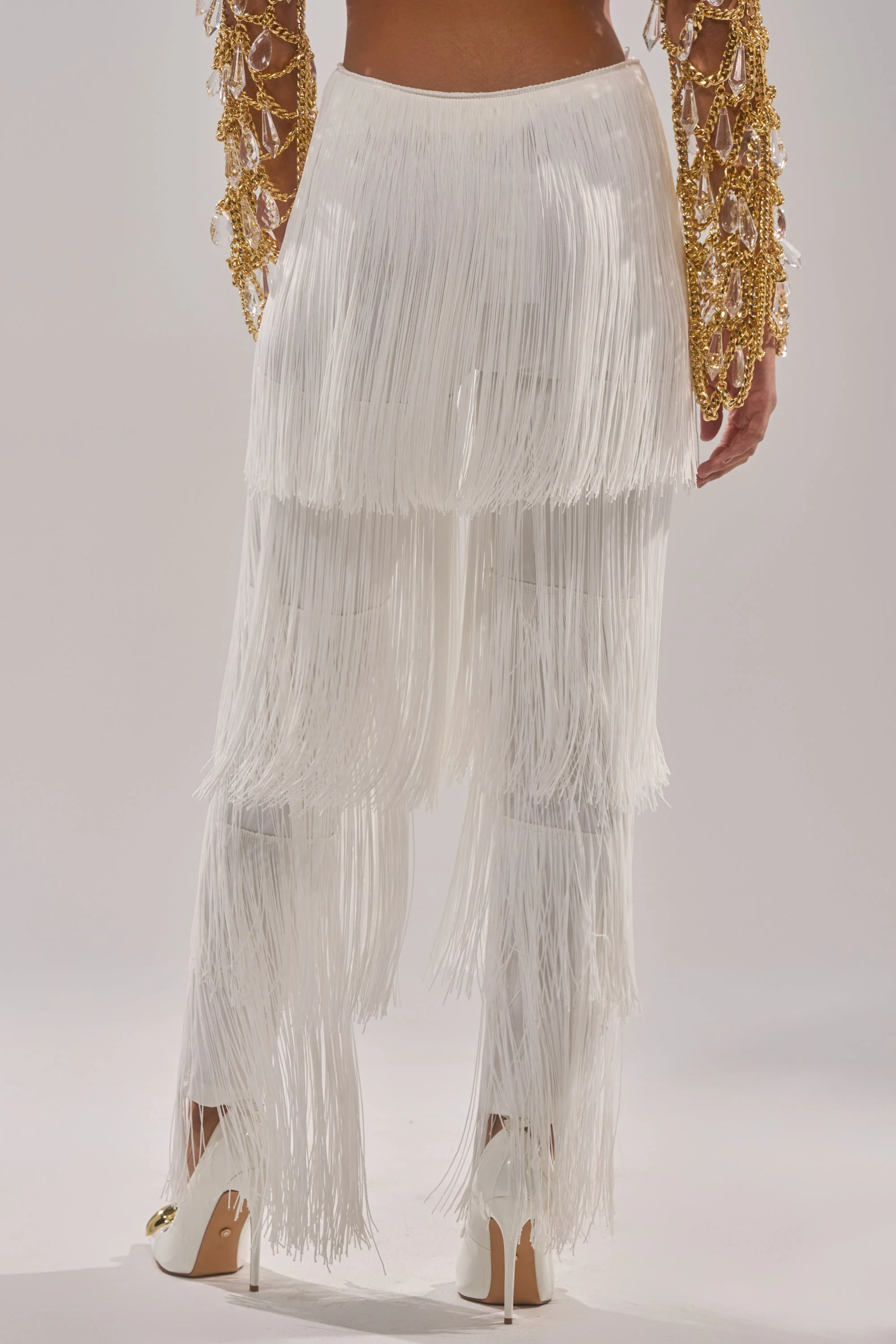 OH SO FRINGE PANTS IN WHITE - Image 5