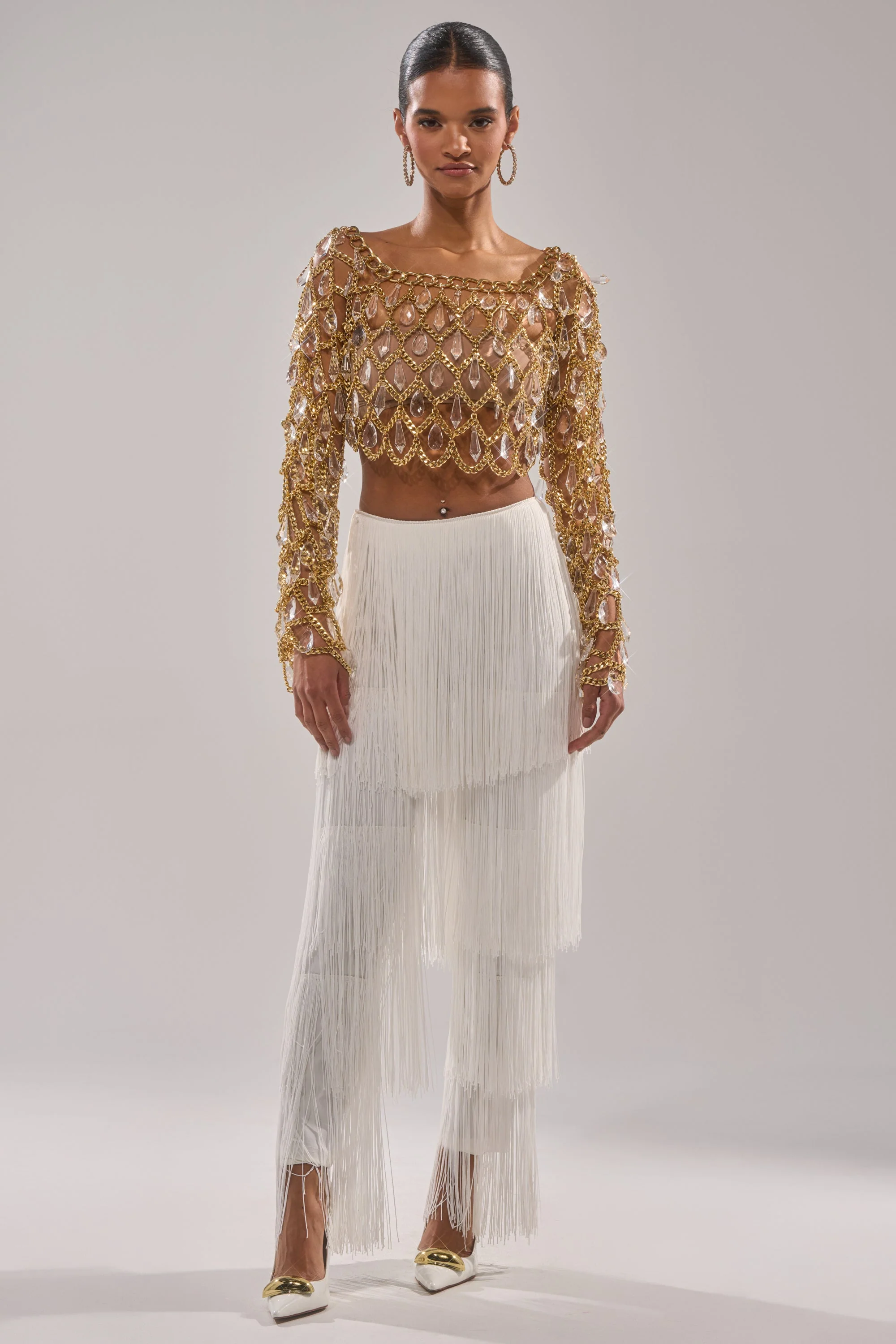 OH SO FRINGE PANTS IN WHITE - Image 6