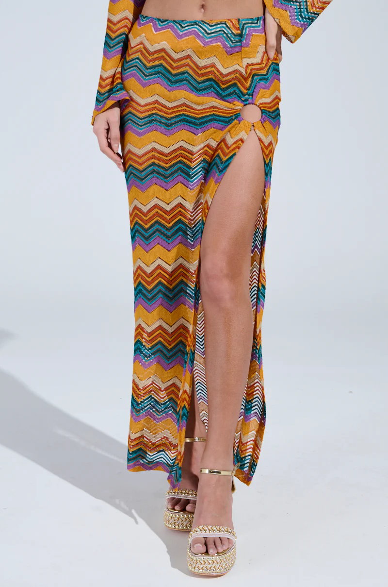 OH SO ZIGGY CROCHET MAXI SKIRT - Image 3