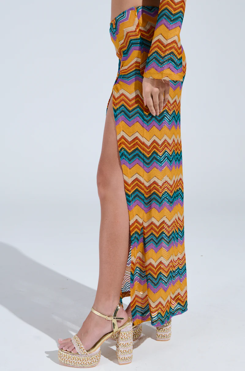 OH SO ZIGGY CROCHET MAXI SKIRT - Image 4