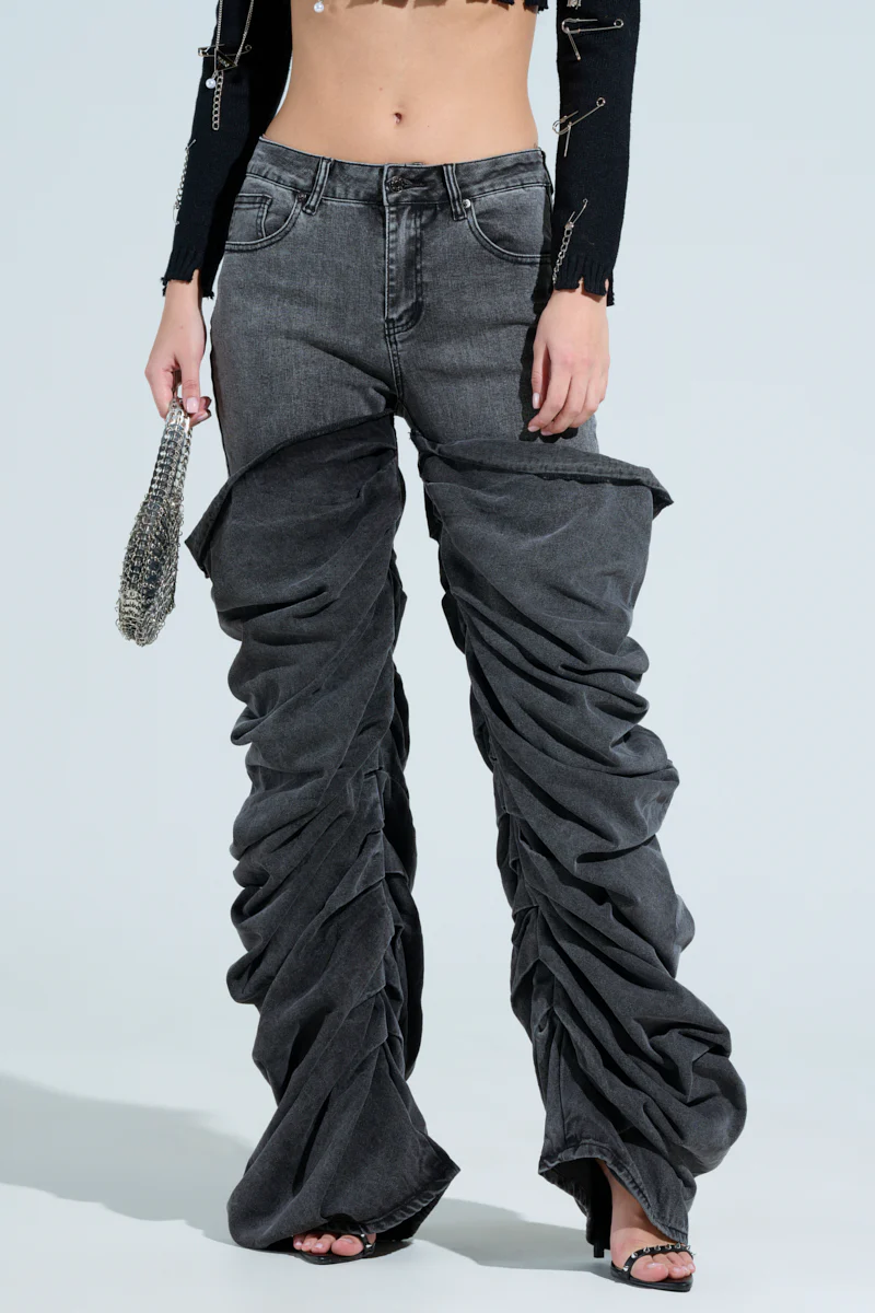 OH YEAH BABY BLACK WASH DENIM PANT - Image 3