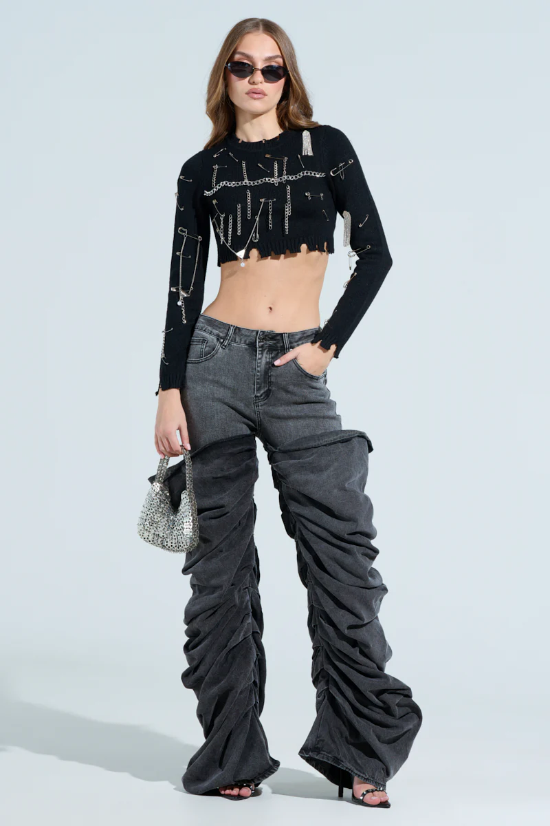 OH YEAH BABY BLACK WASH DENIM PANT - Image 7
