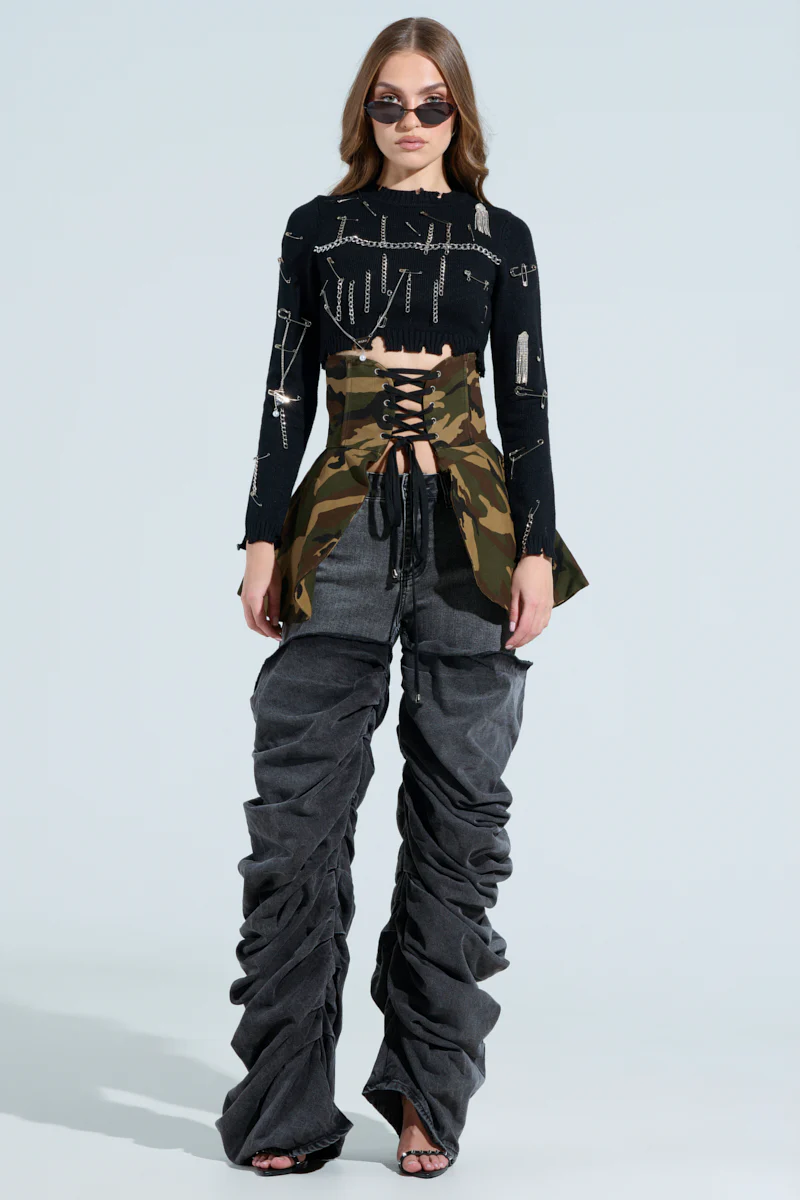OH YEAH BABY BLACK WASH DENIM PANT - Image 8