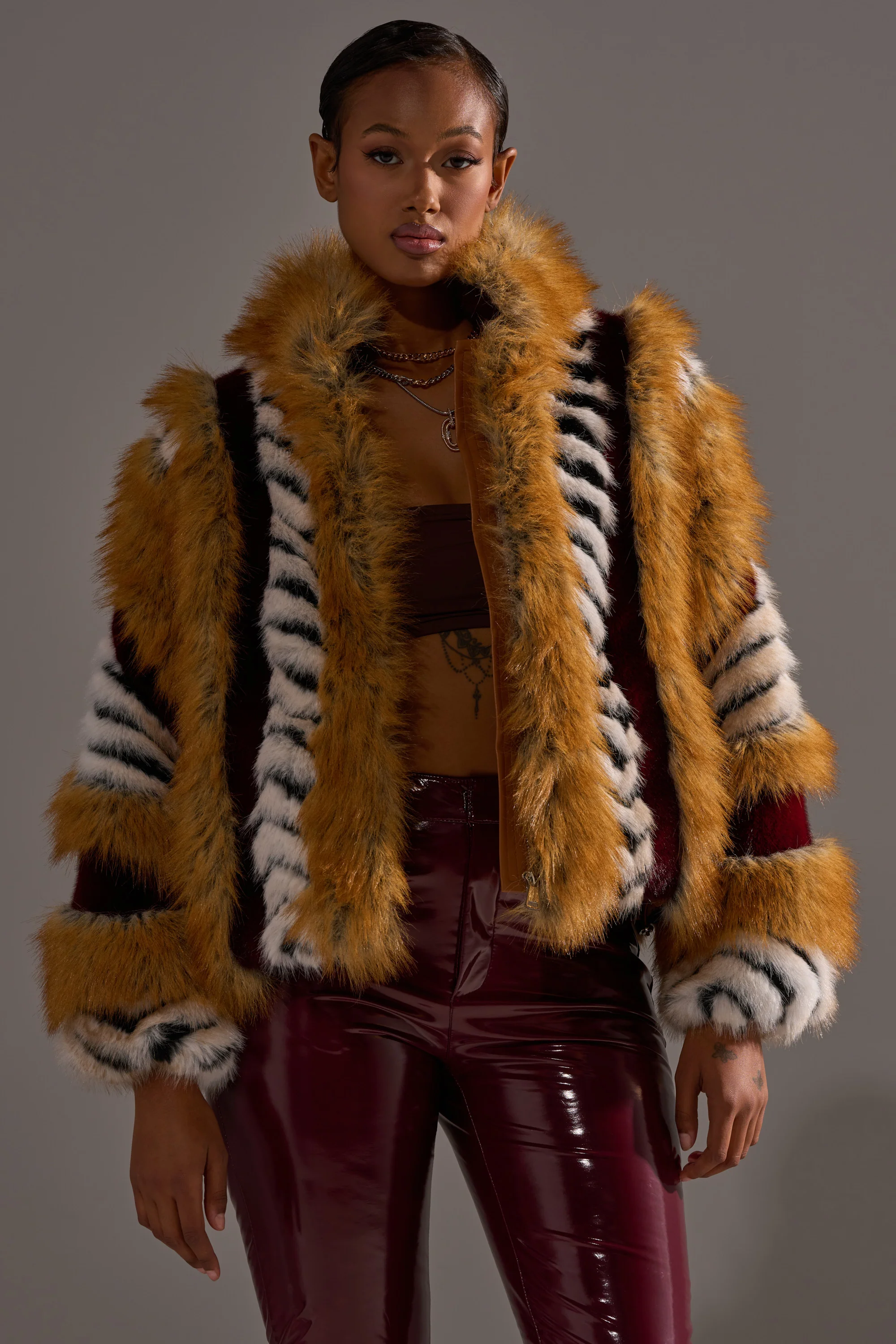 OLYMPIA PANELED FAUX FUR - Image 3