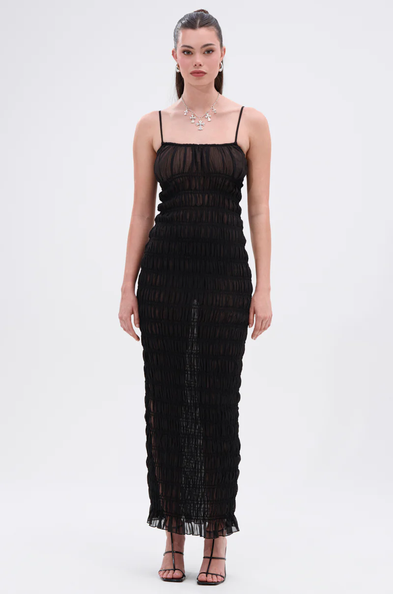 ON A BEACH OR A NIGHT OUT MESH MAXI DRESS - Image 3