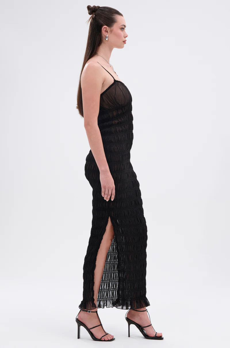 ON A BEACH OR A NIGHT OUT MESH MAXI DRESS - Image 4