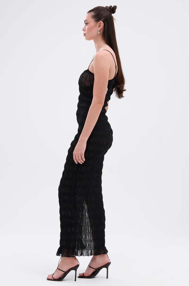 ON A BEACH OR A NIGHT OUT MESH MAXI DRESS - Image 5
