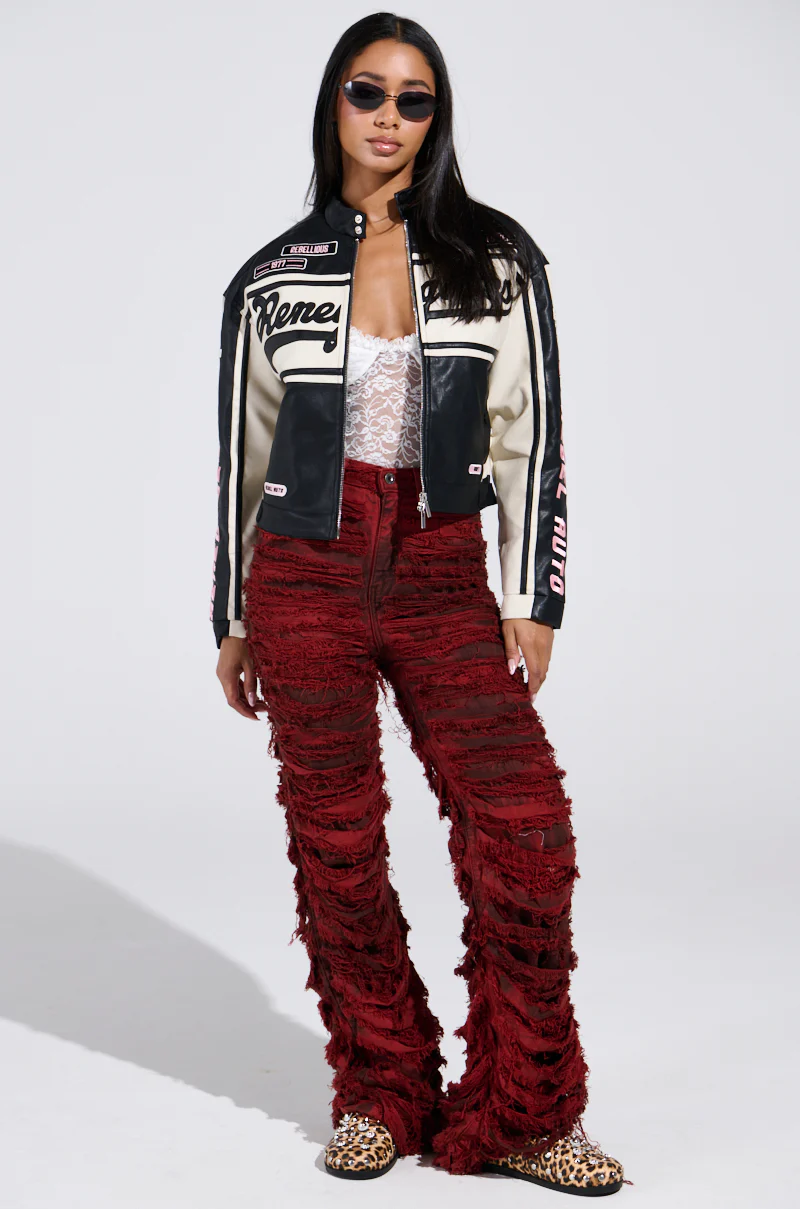 ON FIRE DISTRESSED DENIM PANT - Image 7