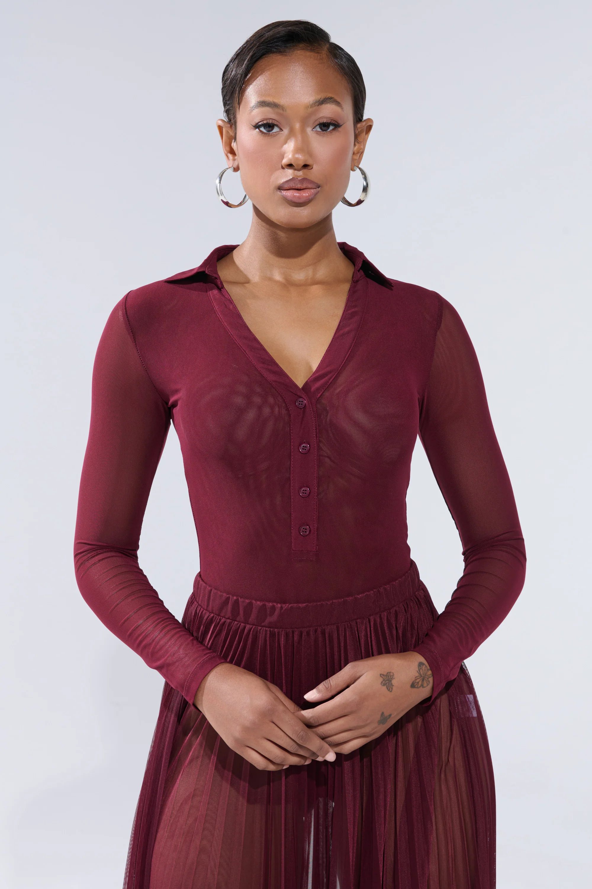 ON FIRE MESH BODYSUIT - Image 3