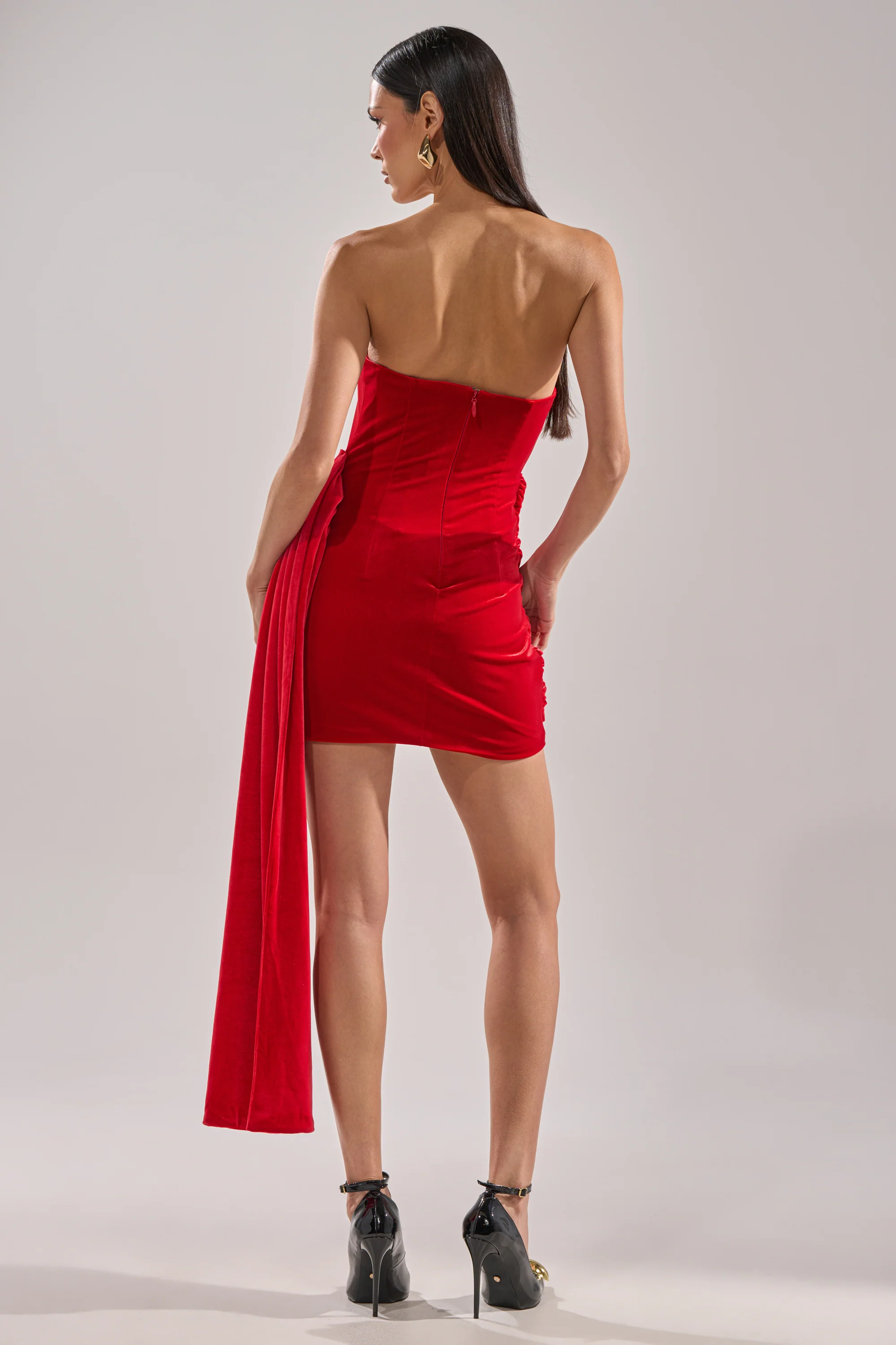 ON FIRE VELVET MINI DRESS - Image 7