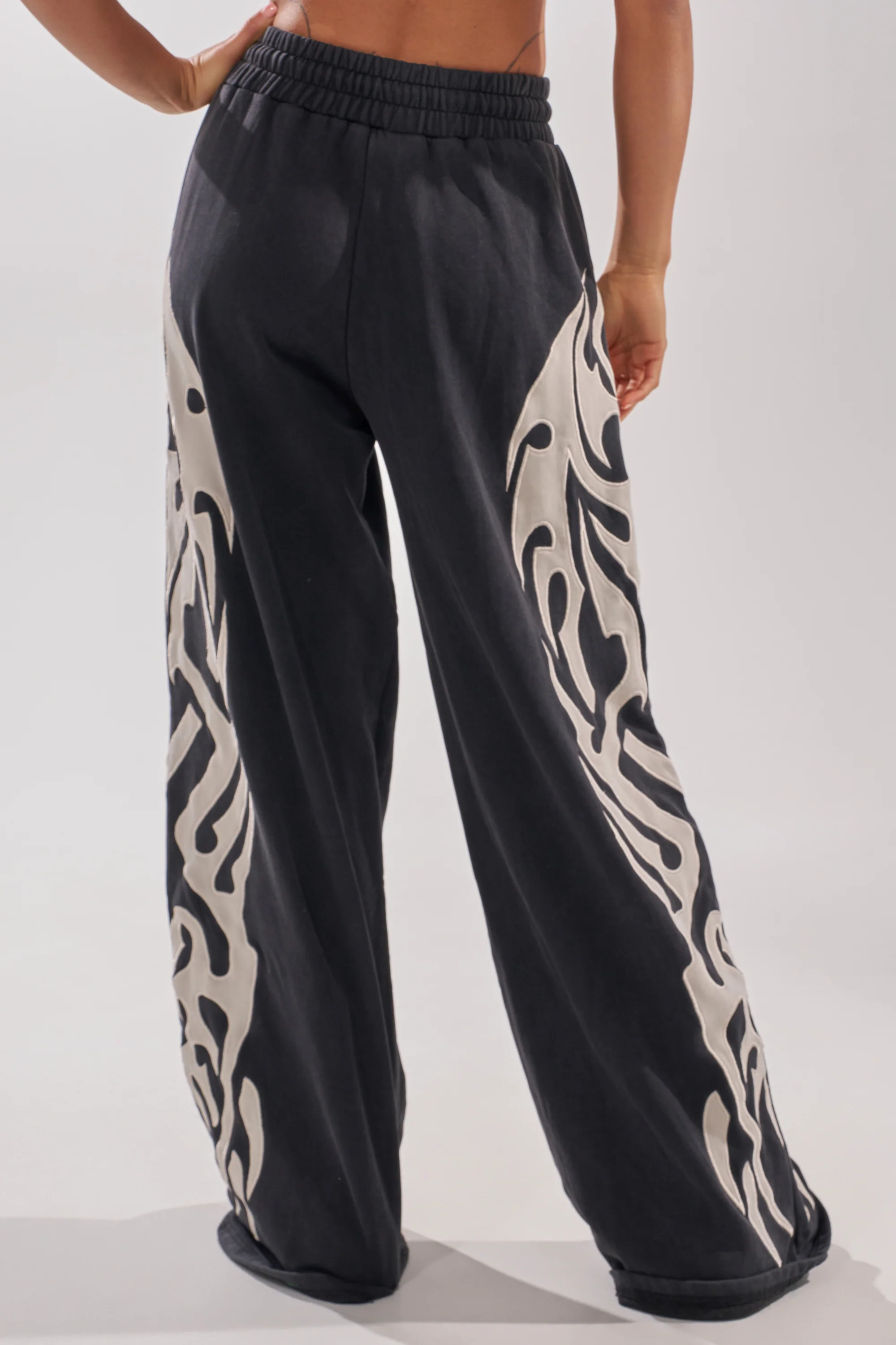 ON FIRE WIDE LEG JOGGER - Image 5