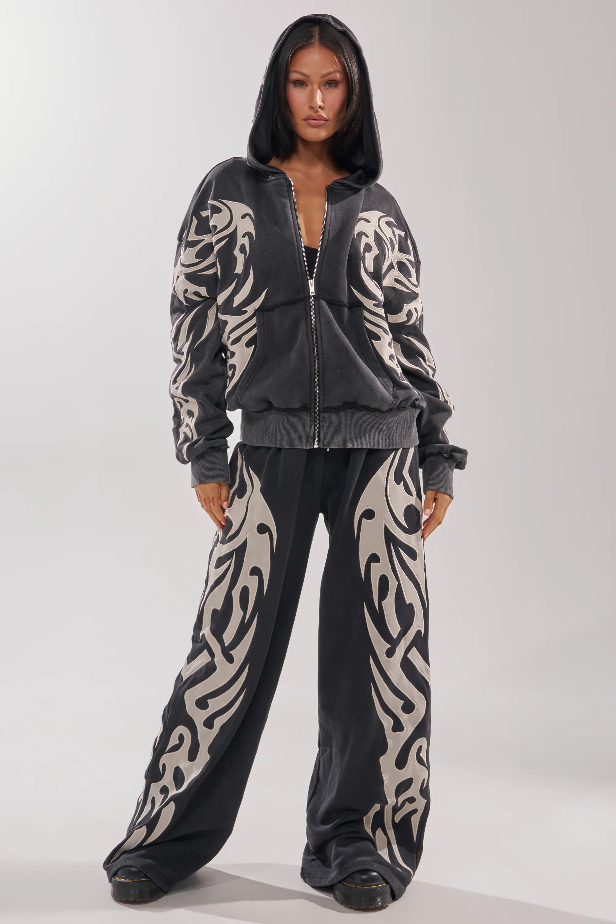 ON FIRE WIDE LEG JOGGER - Image 7