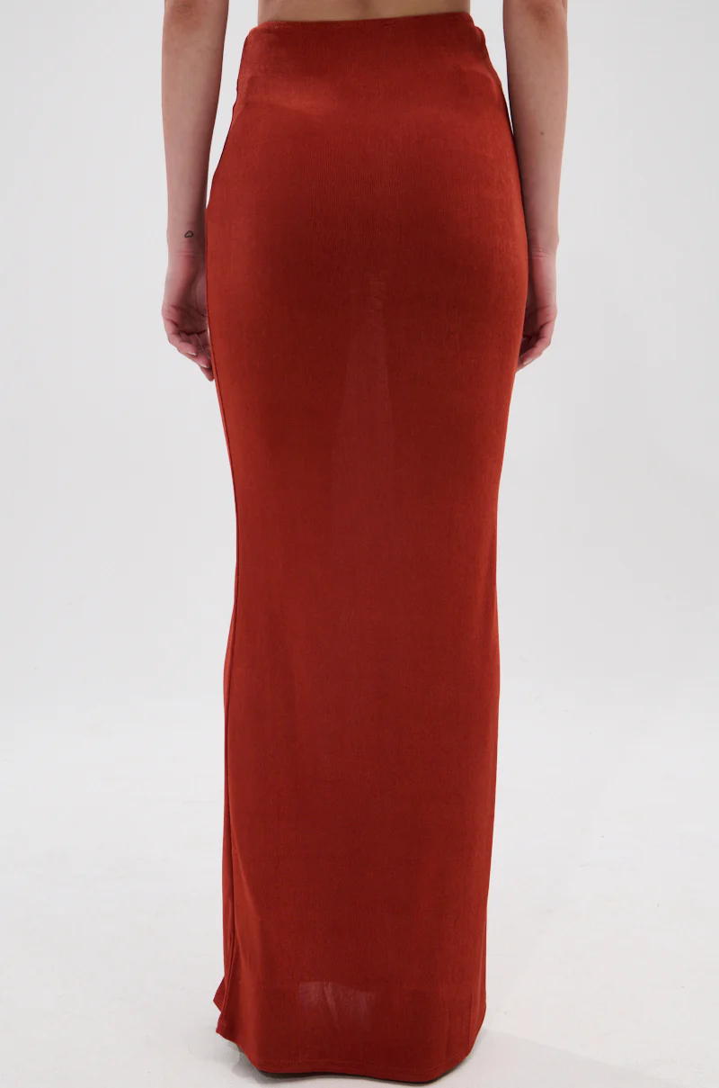 ON MY MIND SLINKY MAXI SKIRT - Image 4