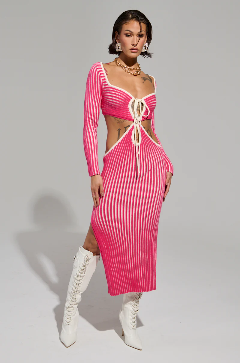 ON MY OWN TIME KNIT MIDI DRESS - Image 2