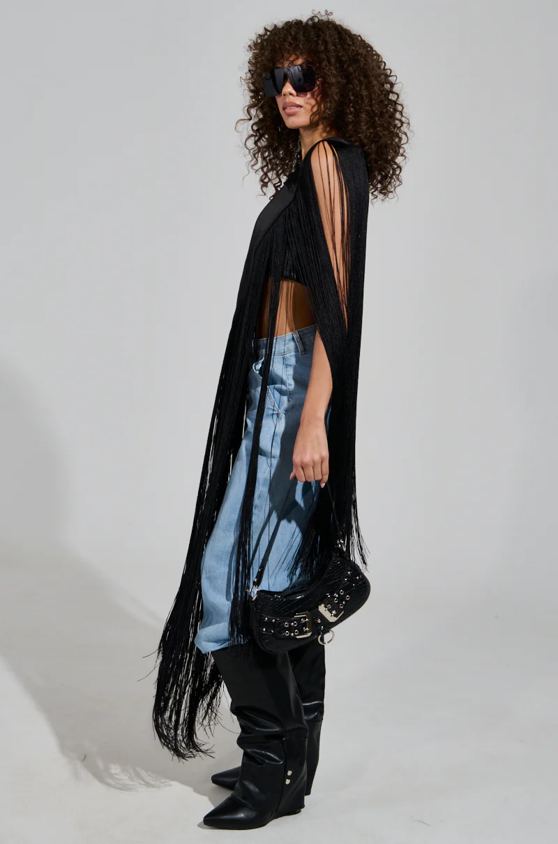 ON THE FRINGE LONG TOP - Image 4