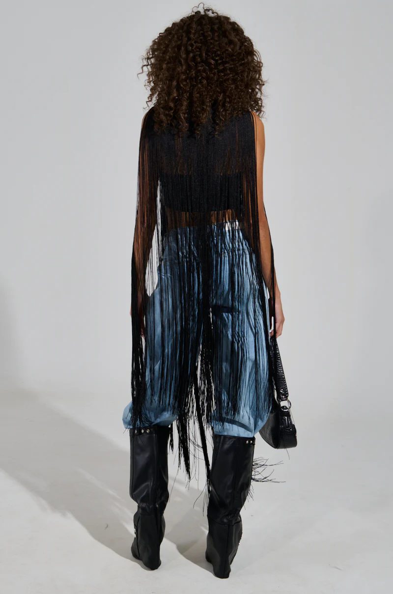 ON THE FRINGE LONG TOP - Image 5
