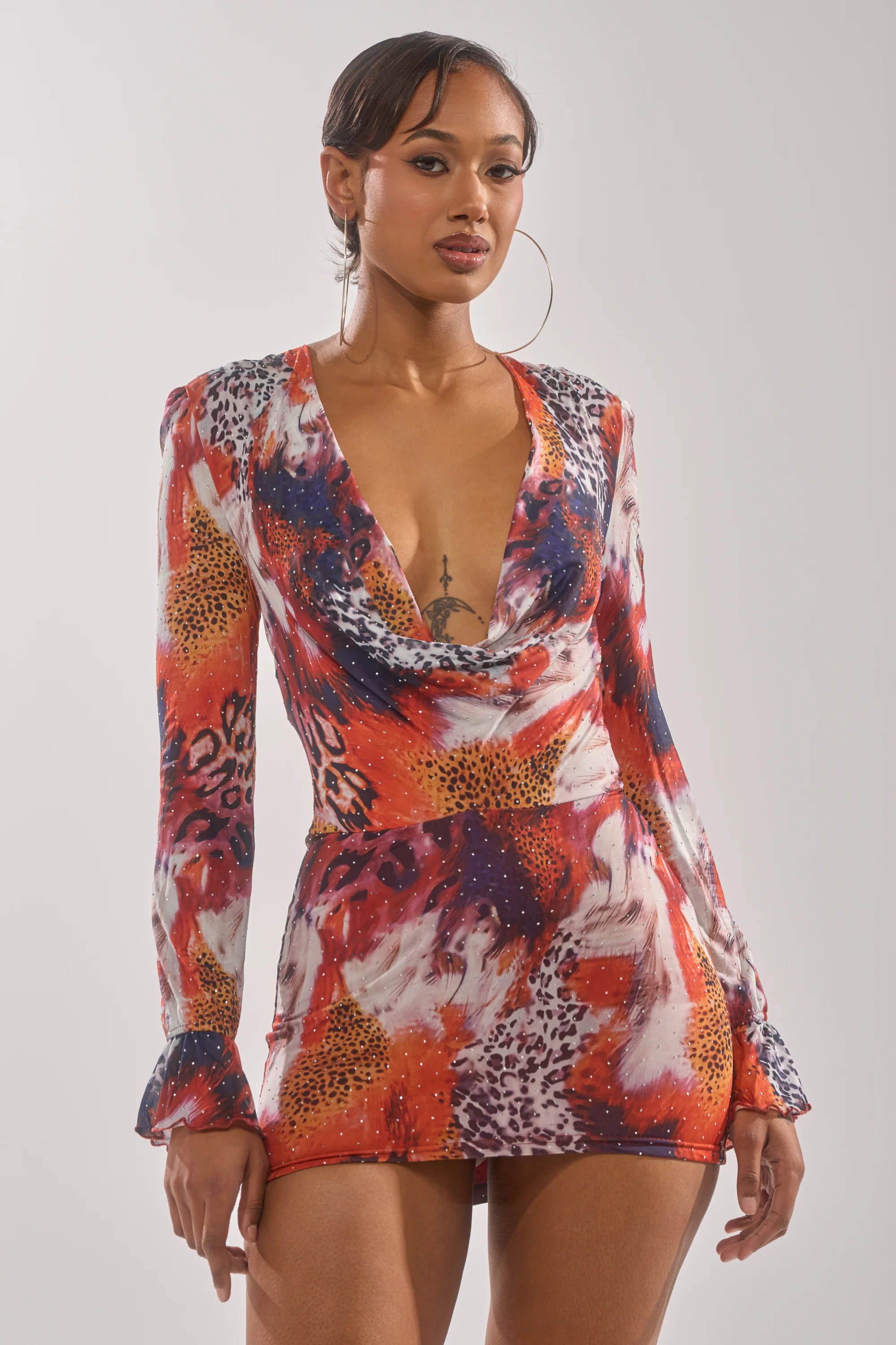 ON THE PROWL LEOPARD MINI DRESS - Image 2