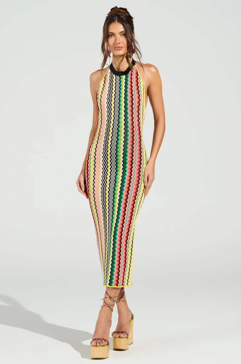 ON THE RUN PRINTED MIDI DRESS - Image 3