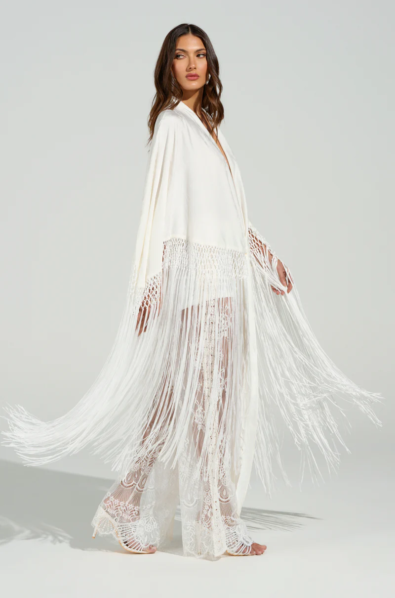 ON TO SOMETHING GOOD FRINGE TIE FRONT BLOUSE - Image 7