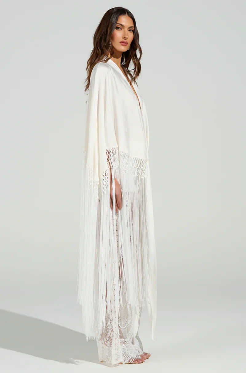 ON TO SOMETHING GOOD FRINGE TIE FRONT BLOUSE - Image 8